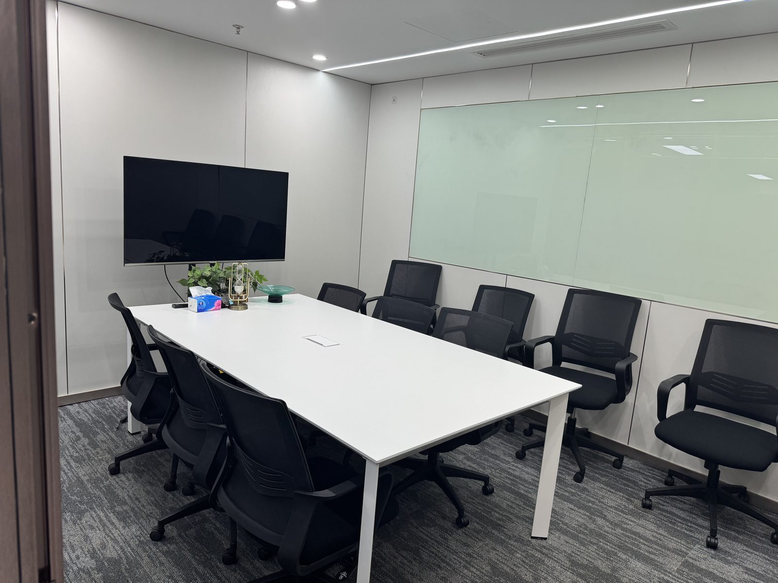 Our meeting room, where client and video conferences are held